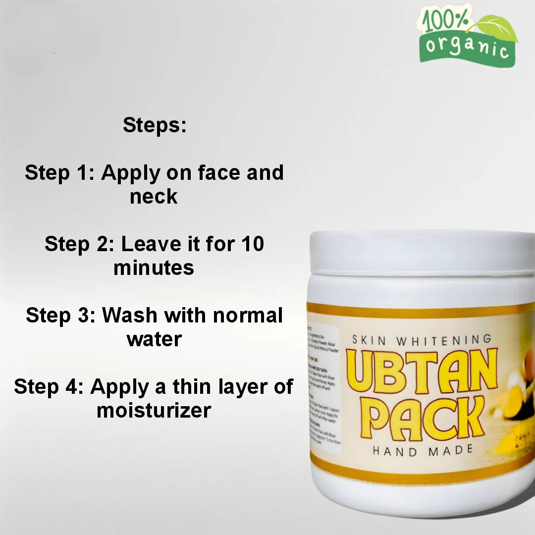 Get Glowing & Clear Skin in Just 10 Minutes – 100% Natural Ubtan Formula